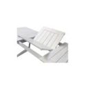 Tavolo da esterno allungabile Tolosa in legno massello 180 Bianco