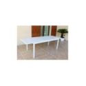 Tavolo da giardino allungabile in alluminio Rennes 160 Bianco