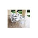 Tavolo da giardino allungabile L200/300 x P110 cm Limoges Bianco