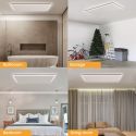 Pannello radiante ad infrarossi da soffitto con illuminazione Crystal Cielo