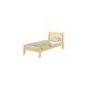 Letto singolo Alabama in legno massiccio 90 x 200 - pino laccato