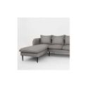 Divano angolare Stylish Black S grigio scuro