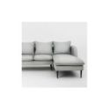 Divano angolare Stylish Black D grigio platino