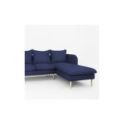 Divano angolare Stylish Wood D blu