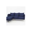 Divano angolare Stylish Wood S blu