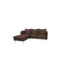 Divano angolare Stylish Wood S marrone