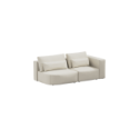 Divano due posti Best Rest con angolo arrotondato - Beige