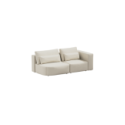 Divano due posti Best Rest con angolo arrotondato - Beige