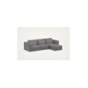 Divano tre posti Best Rest con pouf - Grigio