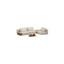 Divano tre posti Big Rest con set di tavolini - Beige