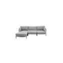 Divano Meeting 3 posti con pouf - grigio