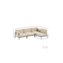 Divano Meeting 3 posti con modulo singolo - Beige