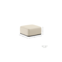 Pouf Glamour modulare M - Beige