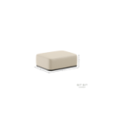 Pouf Glamour modulare L - Beige