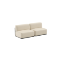 Divano due posti Glamour - Beige