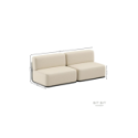 Divano due posti Glamour - Beige