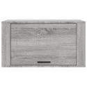 Scarpiera a Muro Grigio Sonoma 70x35x38 cm Legno Massello Pino