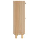 Scarpiera Marrone52x25x80cm Legno Multistrato e Rattan Naturale