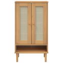 Scarpiera SENJA Aspetto Rattan Marrone 59,5x35x107 cm Massello