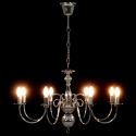 Lampadario Argento con 8 Lampadine E14