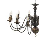 Candelabro Stile Anticato Nero 12 Lampadine E14