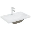 Set Mobili da Bagno Bianco Lucido in Truciolato