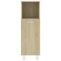 Set Mobili da Bagno 3 pz Rovere Sonoma in Truciolato