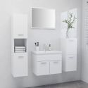 Set Mobili da Bagno Bianco in Truciolato