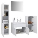 Set Mobili da Bagno Bianco in Truciolato