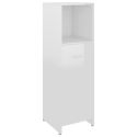 Set Mobili da Bagno 4 pz Bianco Lucido