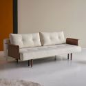 Divano letto Recast con braccioli a due posti - 357 Taura, Off White