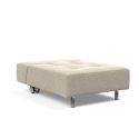 Poltrona con ruote trasformabile in pouf Longhorn - 539 Bouclé Beige