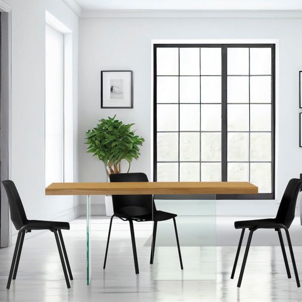 Tavolo da pranzo in legno massello 160 x 90 cm Easy 160