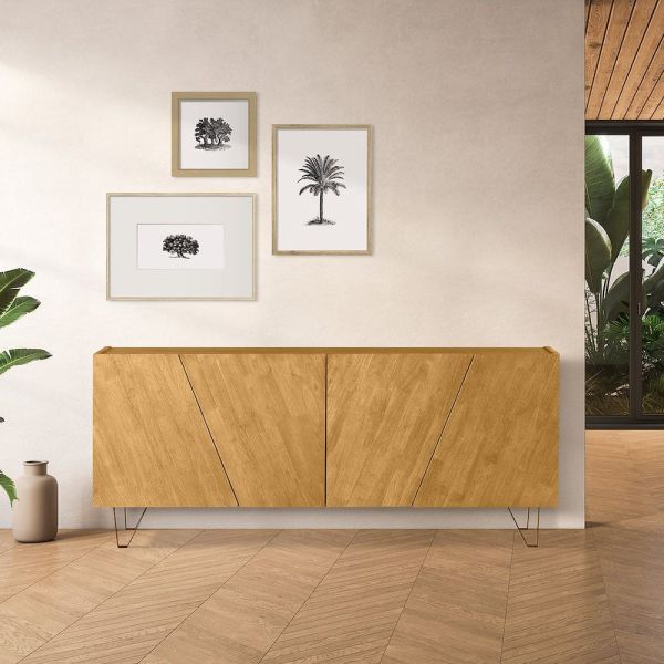 Madia design moderno in legno massello Kent