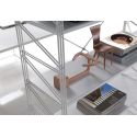 Scaffale libreria con ante Melker 35